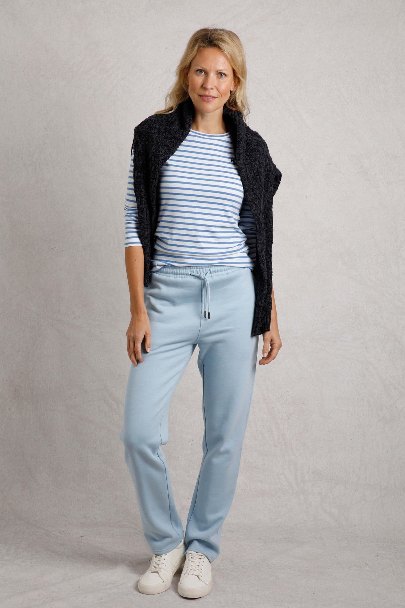 Weird Fish Weird Fish Light Blue Jersey Joggers for Women