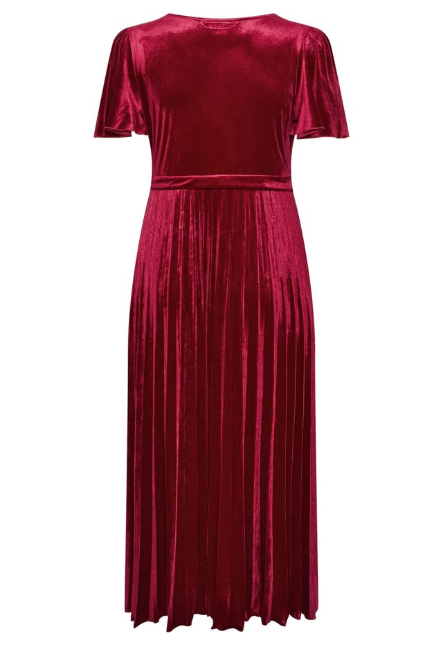 Yours Yours Women's Midi Knot Dress in Wine - 3