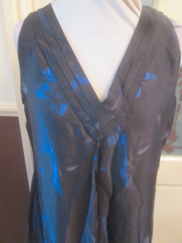 Next Next size 10 black blue satin sleeveless lined Dress Brand new with tags