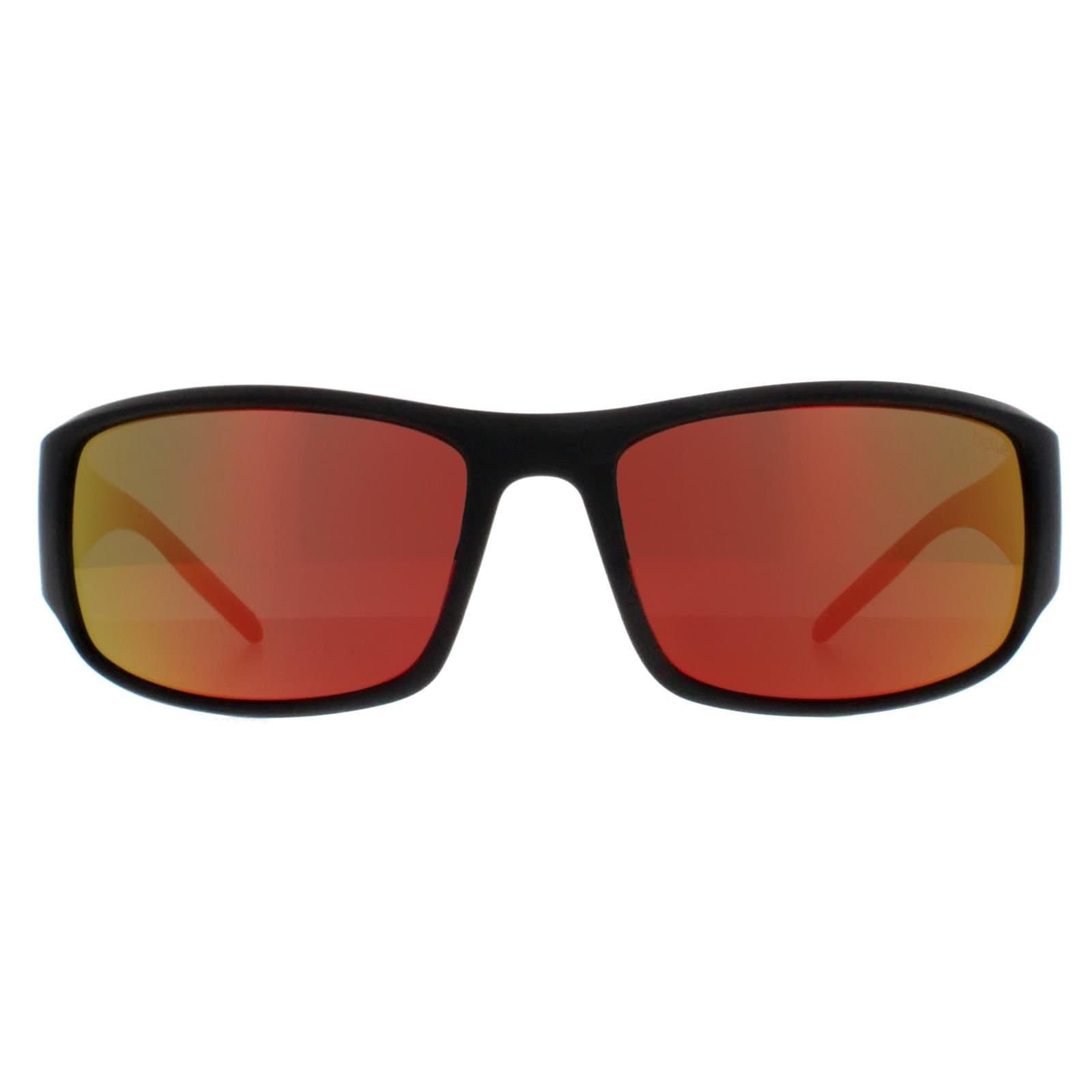 Bolle Bolle Men's Wrap Matte Black Volt+ Ruby Polarized King