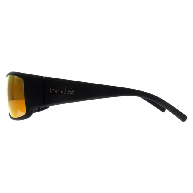 Bolle Bolle Men's Wrap Matte Black Volt+ Ruby Polarized King - 3