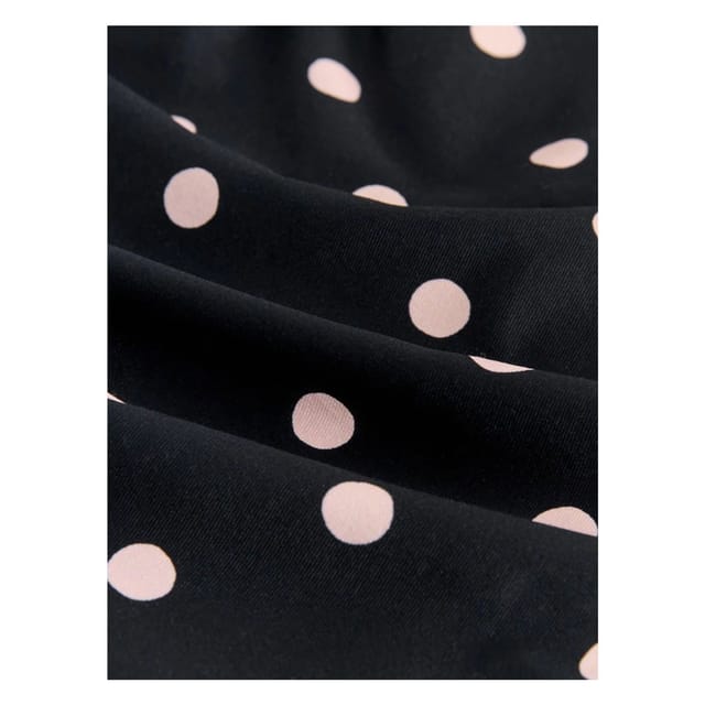 Cath Kidston Cath Kidston Women's Polka Dot One Shoulder One Piece Swimsuit in Black - 2