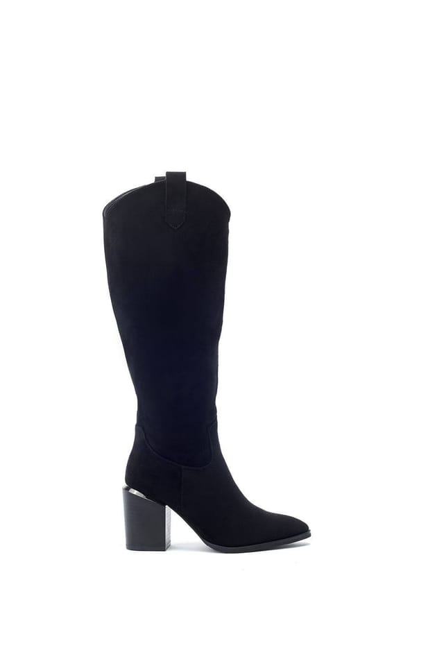 b.soleful b.soleful Women's 'Goldyn' Alcantara Heeled Boots in Black - 3