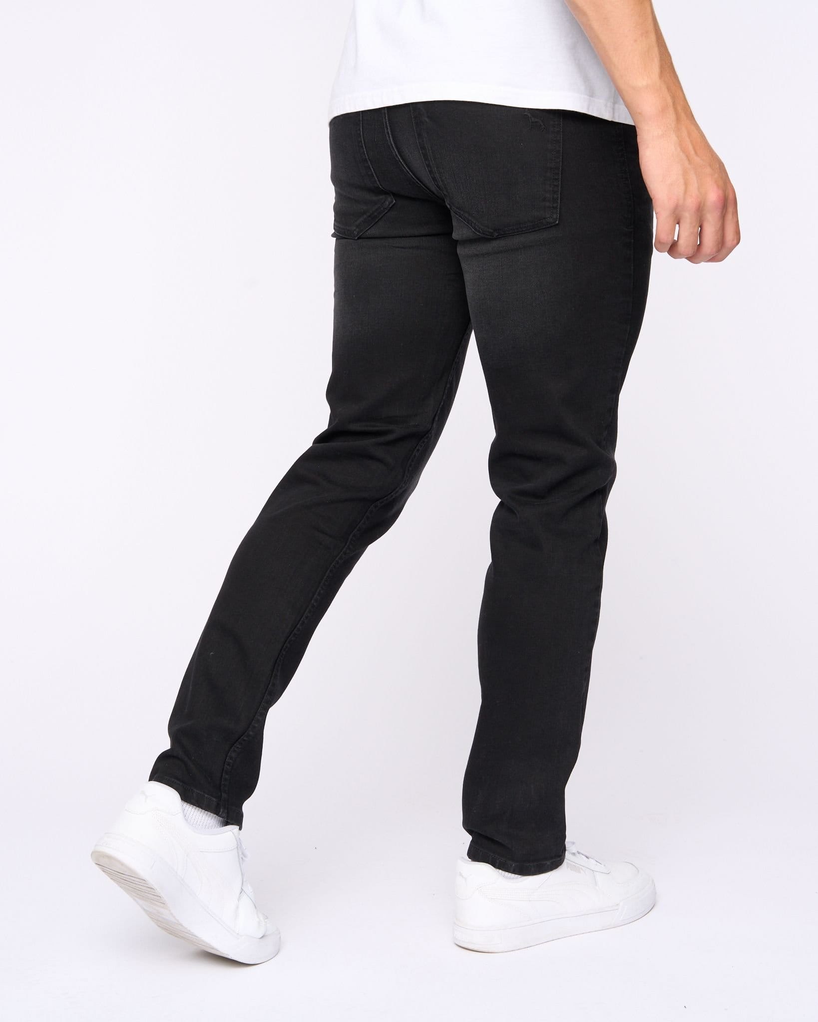 Bewley&Ritch Bewley&Ritch Abingdon Men's Slim-Fit Stretch Denim Jeans in Black - 4