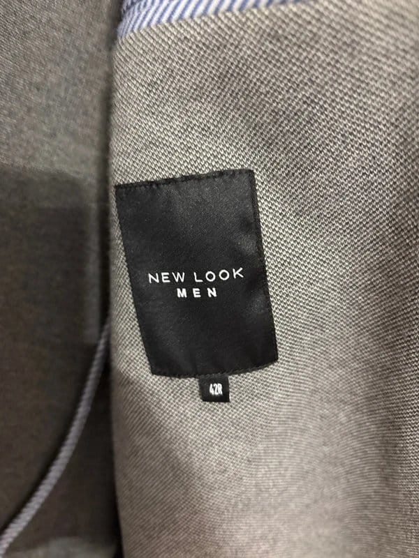 New Look Men's Grey Wool Blazer
