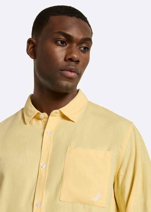 Nautica Nautica Men's Barias Ls Shirt in Yellow - 3