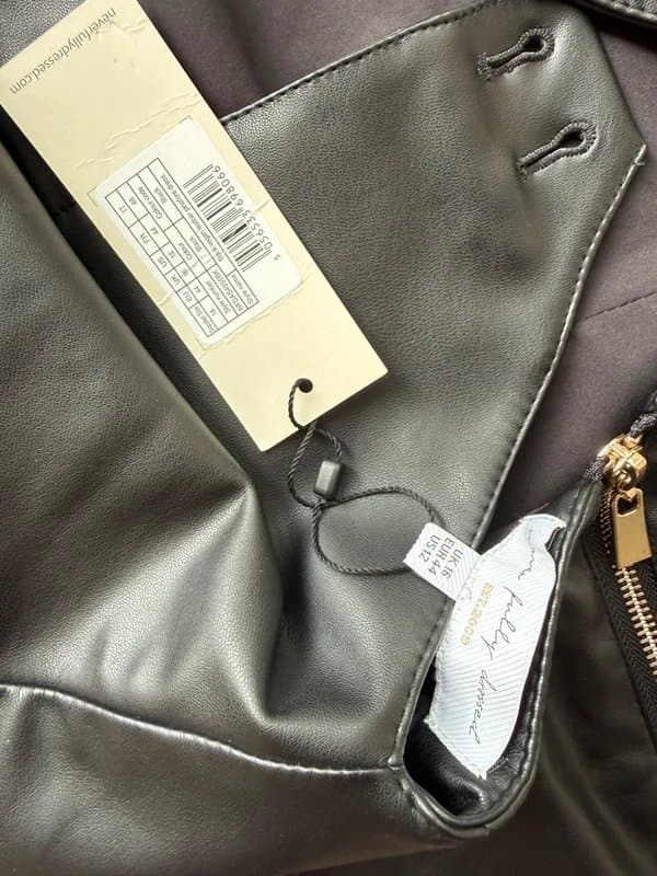 Never Fully Dressed Never Fully Dressed Vegan leather dress - size 16