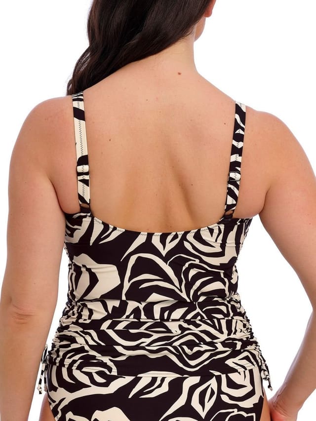 Fantasie Fantasie Women's Aruba Nights Adjustable Side Tankini Top in Black - 2