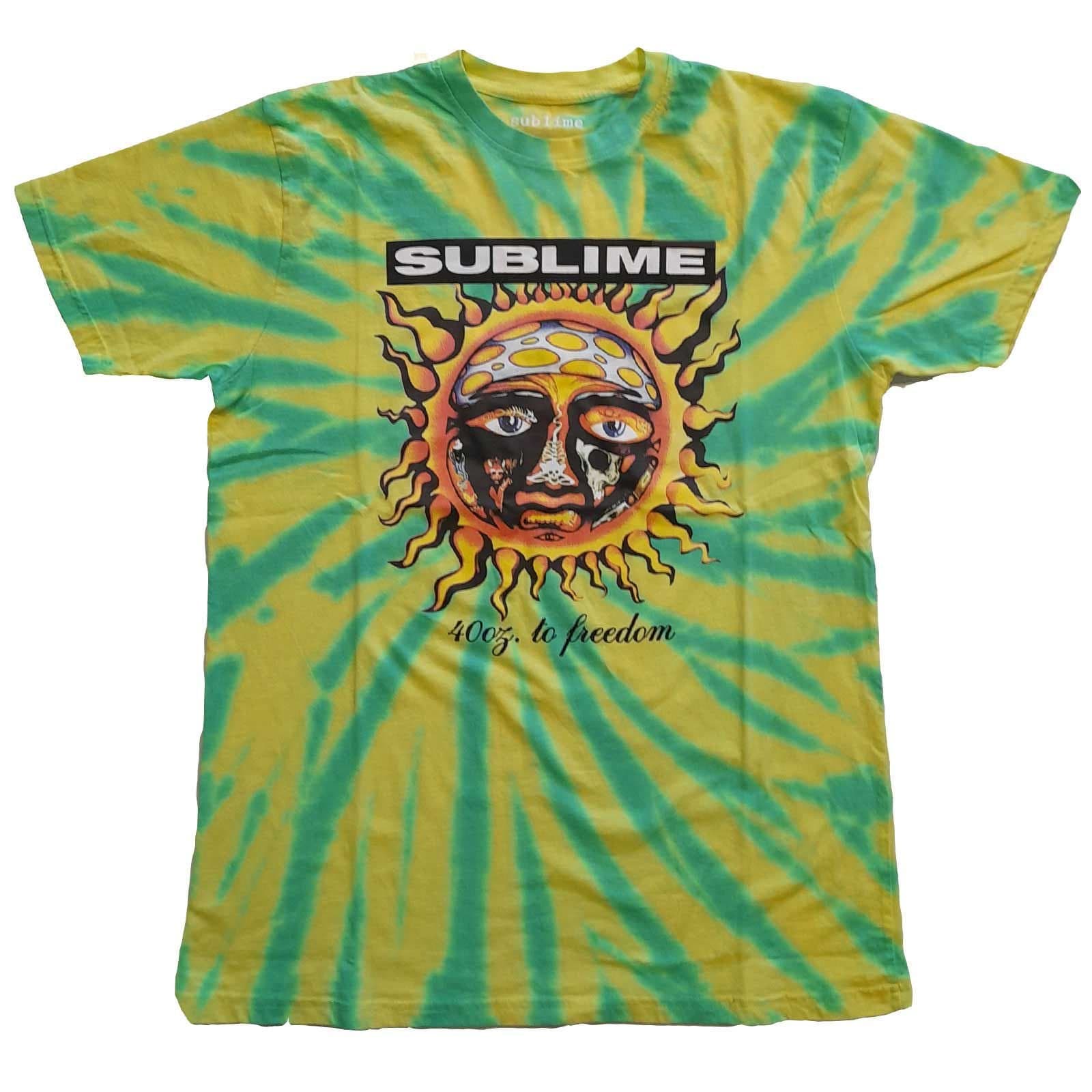 Sublime Sublime Men's 40Oz To Freedom Tie Dye T-Shirt in Green