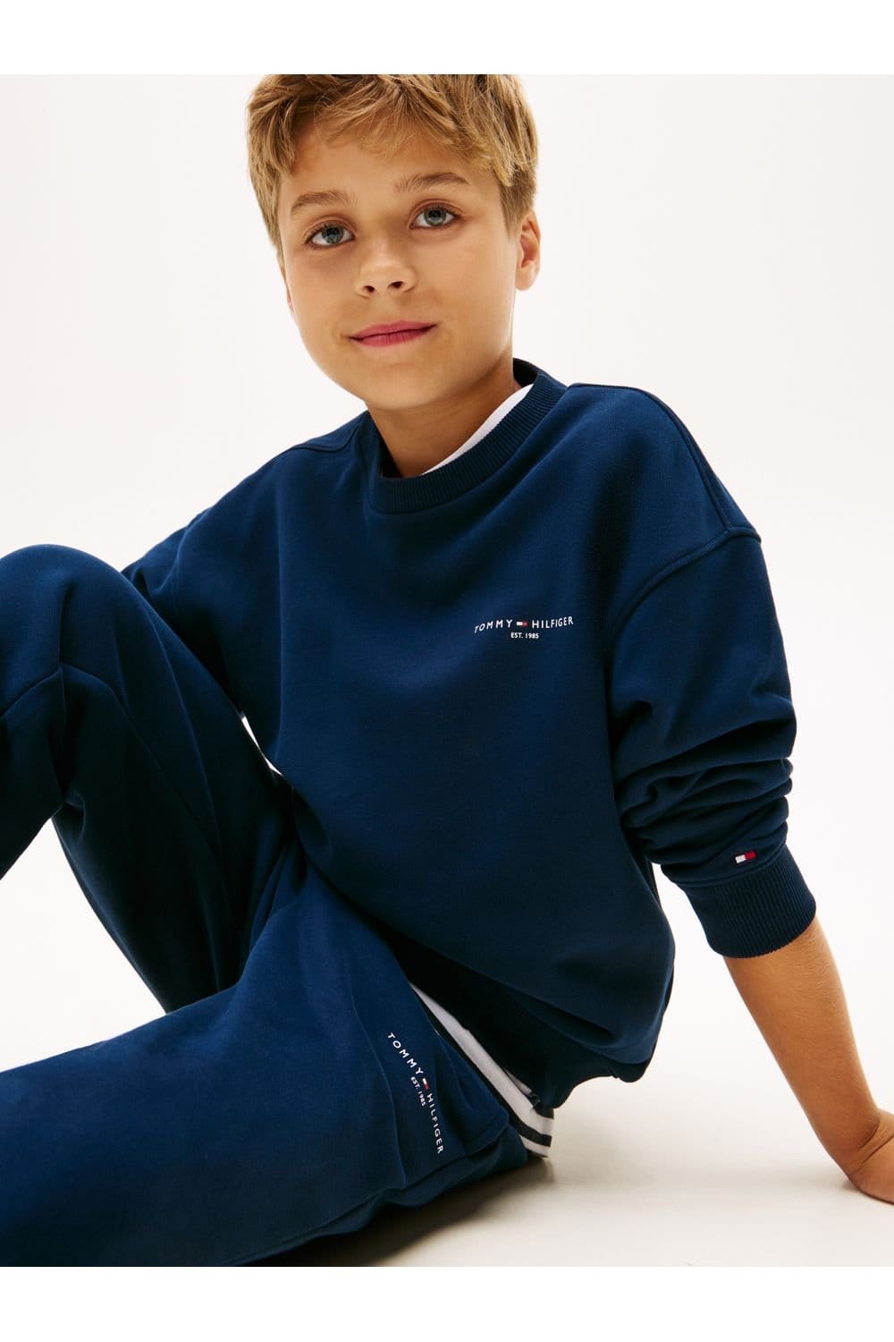 Tommy Hilfiger Tommy Hilfiger Men's Mini Corp C-Neck Sweatshirt Set Blue - 4