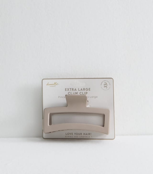 Danielle Brown Extra Large Claw Hair Clip Danielle New Look - 2