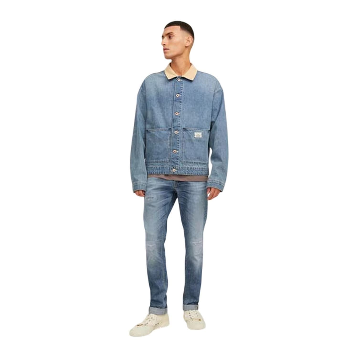 jack & jones Jack & Jones Men's Bengaline Regular Jeans in Bright Blue