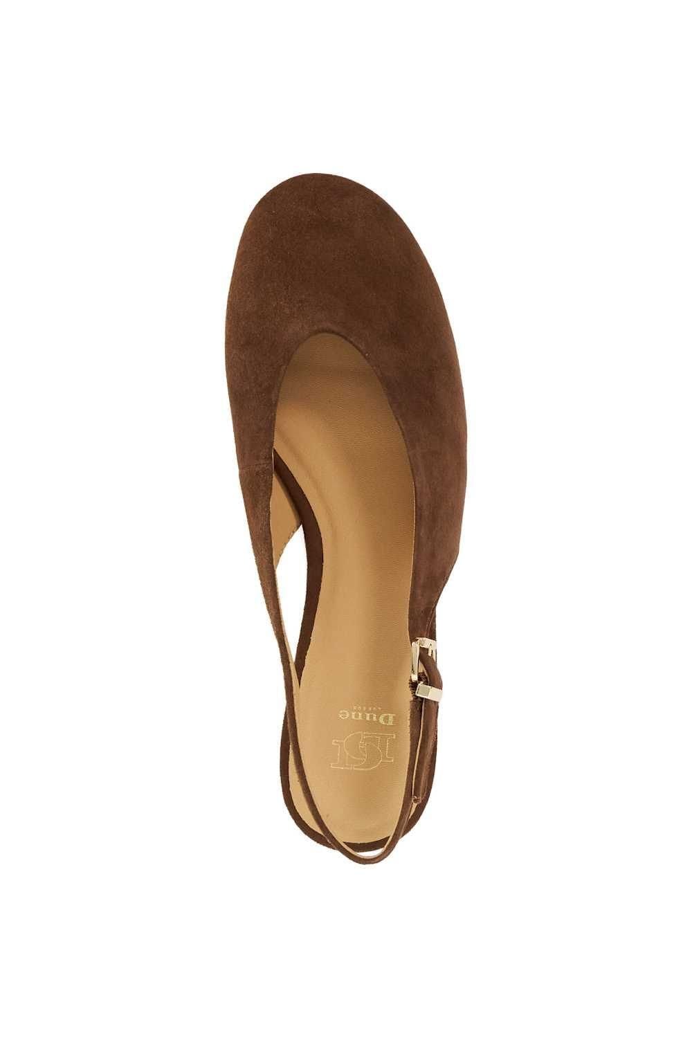Dune London Dune London Women's 'Honora' Suede Ballet Pumps in Brown - 4