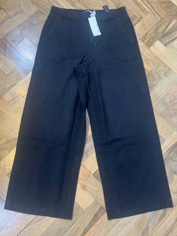 Marks & Spencer New M&S wide leg trousers, black size 14 reg