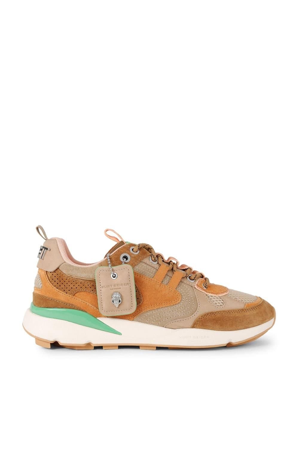 Kurt Geiger London Kurt Geiger London Men's 'Kurt Runner Mens' Suede Fabric Trainers in Light Brown