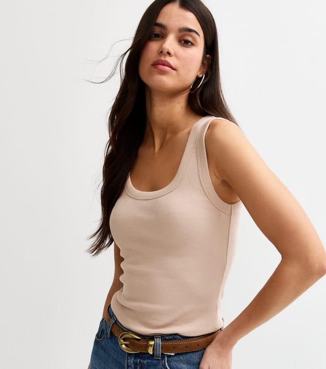 New Look Women's Mink Wide Trim Scoop Vest Top New Look - 2