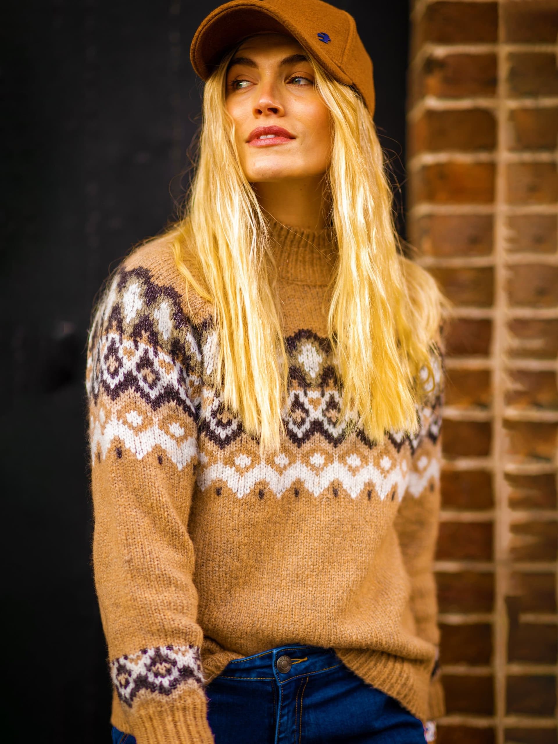 Brakeburn Brakeburn Women's Fieldstone Jumper in Beige