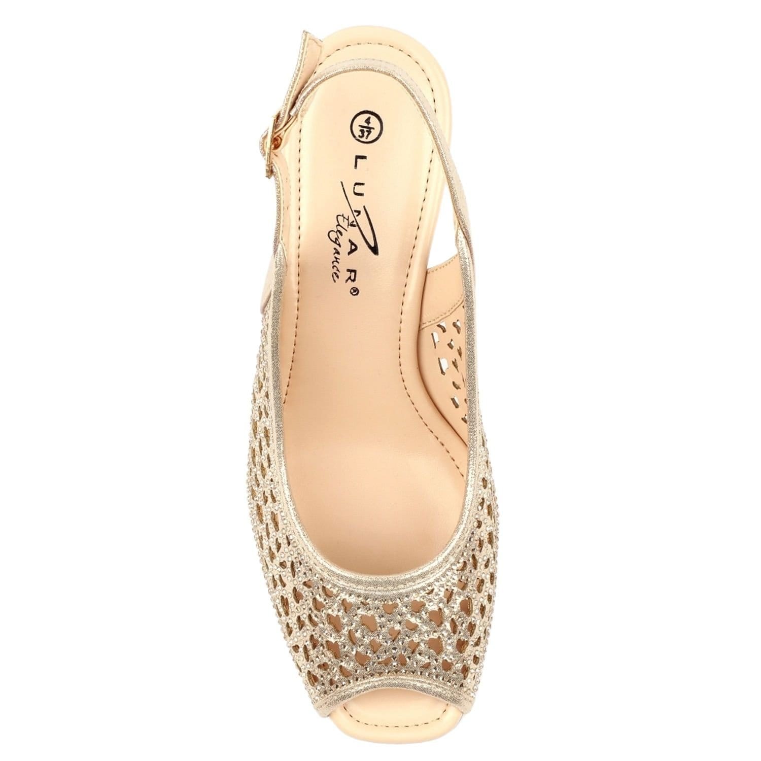 Lunar Lunar Women's Ramona Wedge Sandals in Gold - 4