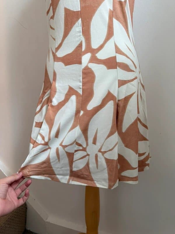 ASOS Design Abstract Print Skater Dress, Summer Holidays Brunch - Size S, UK 8-10