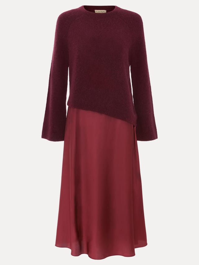 Phase Eight Phase Eight Women's Issy 2 In 1 Dress in Wine - 2