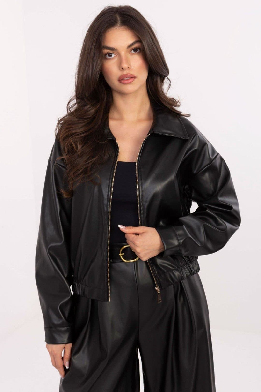 Love Lace Love Lace Black Leather Transitional Jacket