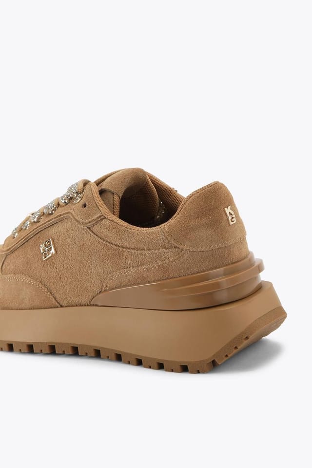 KG Kurt Geiger KG Kurt Geiger Women's 'Louisa2' Suede Trainers in Camel - 3