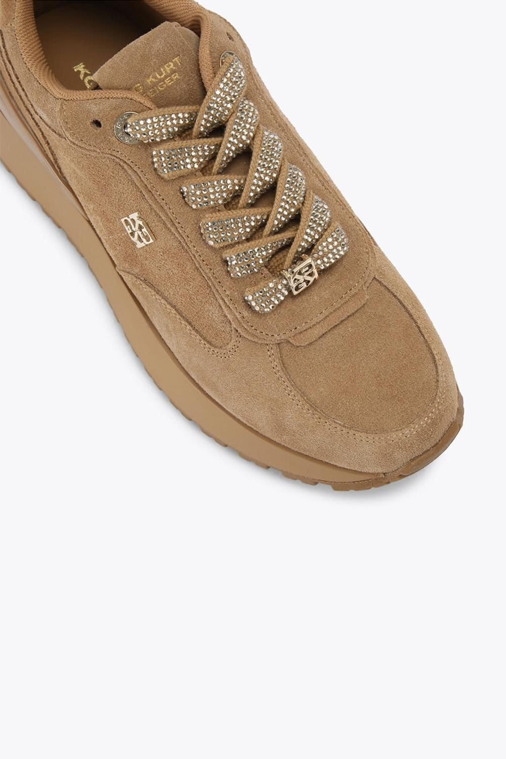 KG Kurt Geiger KG Kurt Geiger Women's 'Louisa2' Suede Trainers in Camel - 4