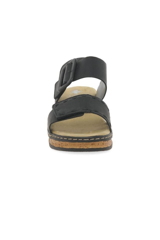 Rieker Rieker Women's 'Page' Wedge Heel Sandals in Black - 3