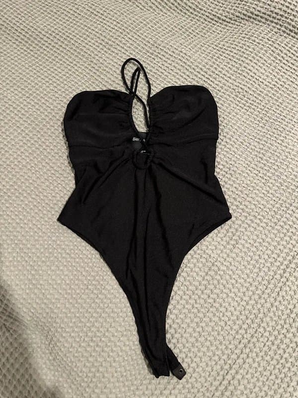 Bershka Black Bershka bodysuit