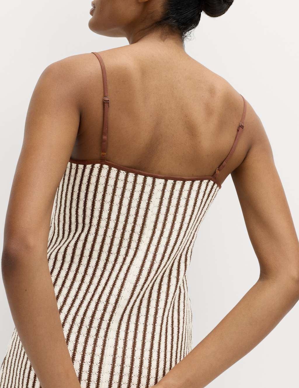 Marks & Spencer M&S Cotton Rich Mini Beach Dress Brown Mix - 3