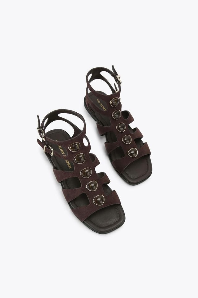 KG Kurt Geiger KG Kurt Geiger Women's 'Roa' Suede Sandals in Brown - 2