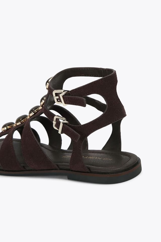 KG Kurt Geiger KG Kurt Geiger Women's 'Roa' Suede Sandals in Brown - 3