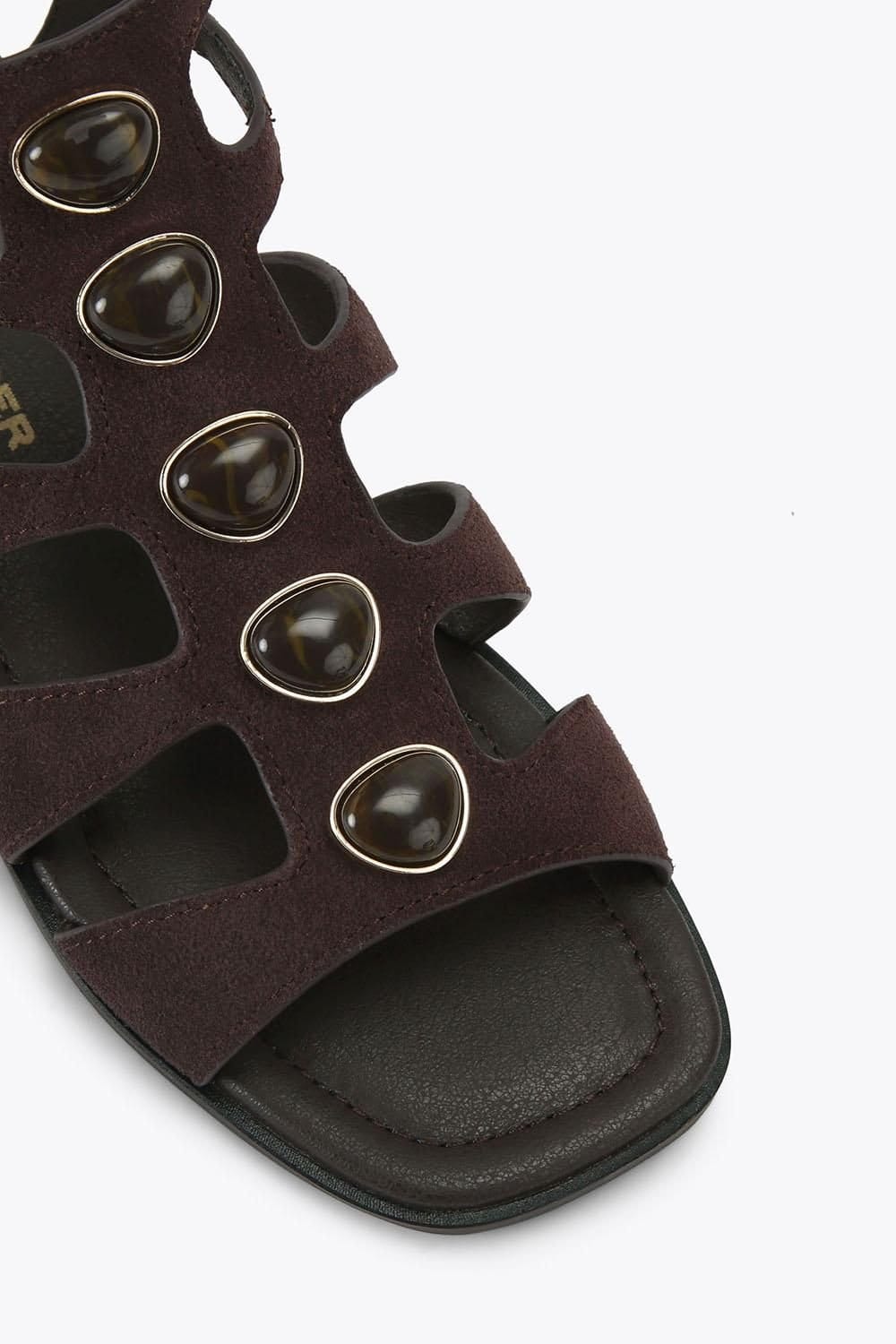 KG Kurt Geiger KG Kurt Geiger Women's 'Roa' Suede Sandals in Brown - 4