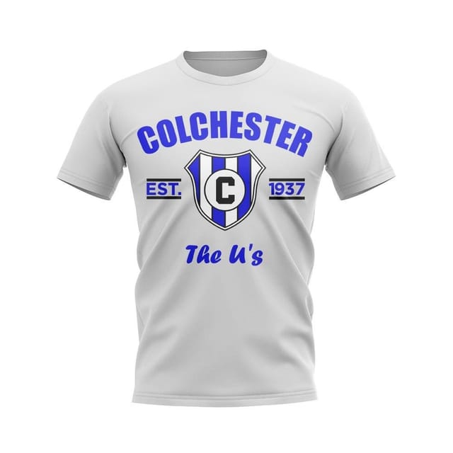 Colchester Colchester Men's Mens Established Football T-Shirt in White - 2