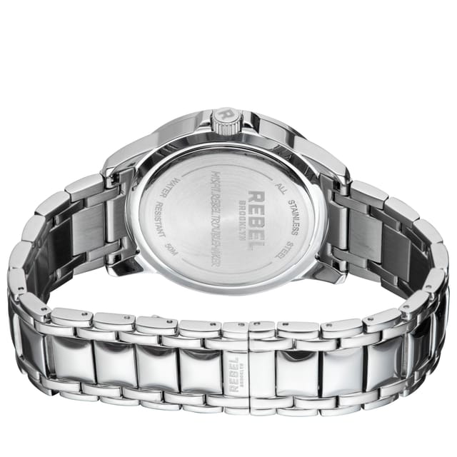Rebel Rebel Men's Williamsburg Red Dial Stainless Steel Watch - 2