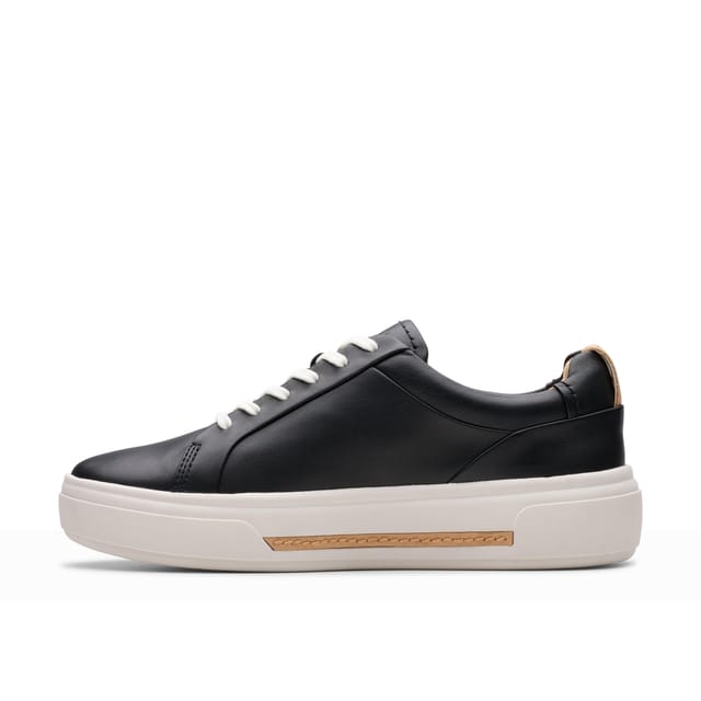 Clarks Clarks Women's Hollyhock Walk Black Leather Trainers - 2