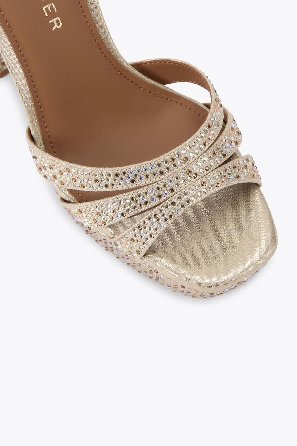 Kurt Geiger London Kurt Geiger London Women's 'Brixton Platform' Fabric Heels in Gold - 4