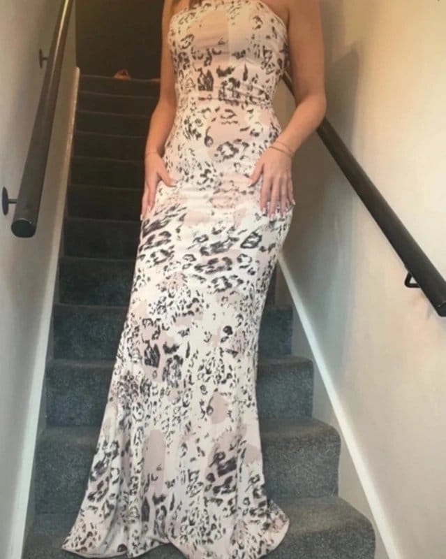 Club L London Animal Print Maxi Dress