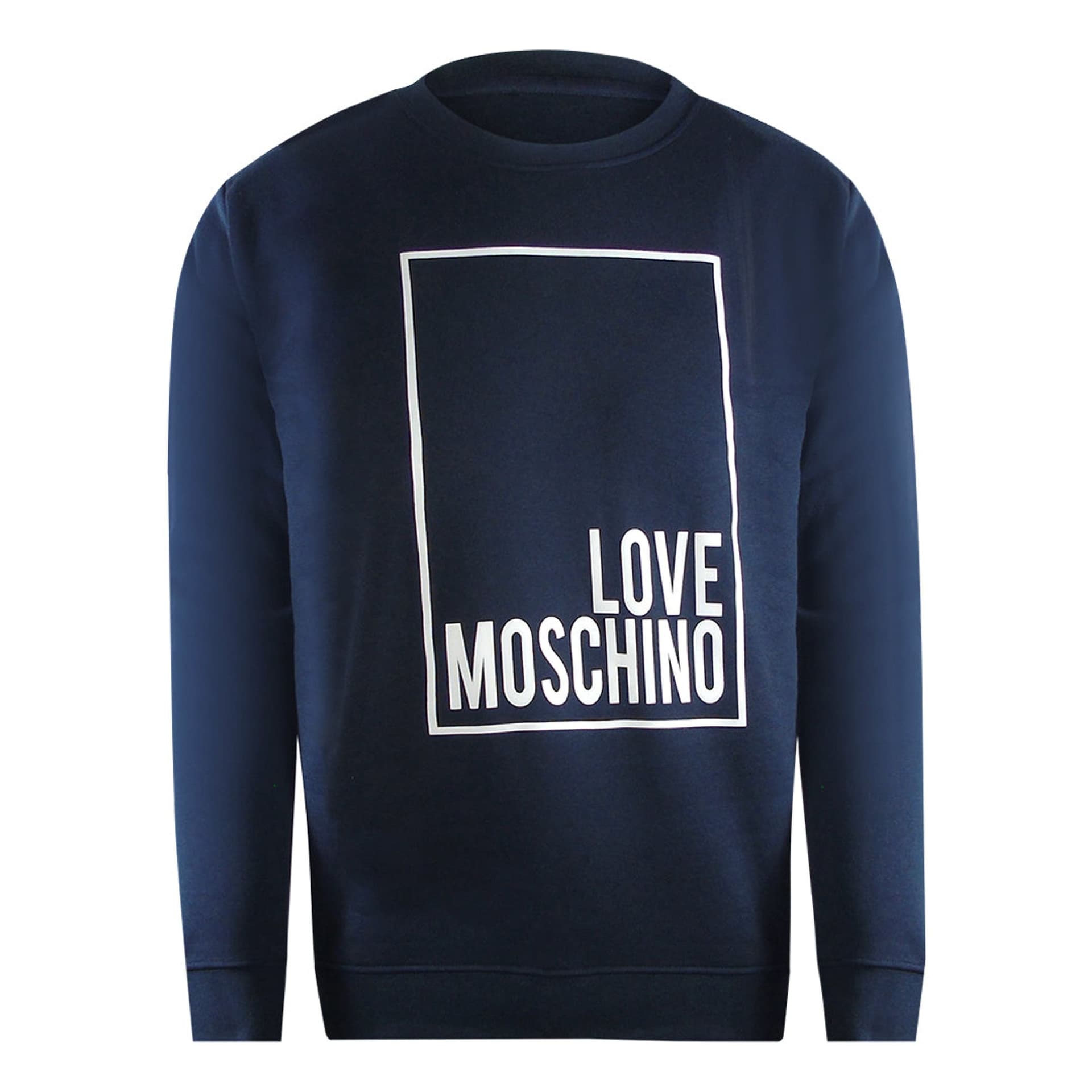 Love Moschino Love Moschino Men's Long Sleeve Round Neck Sweatshirt in Navy