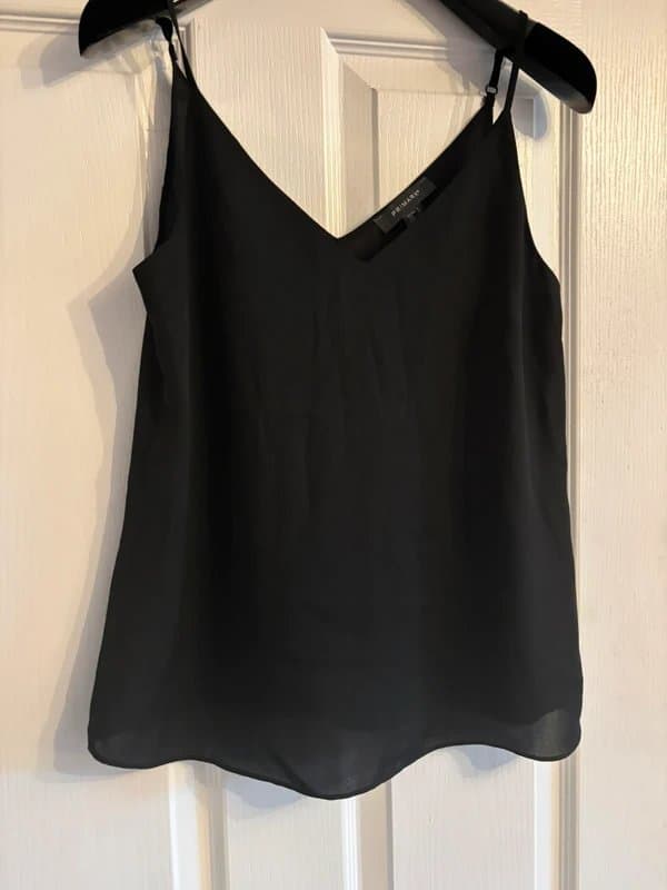 Primark Primark black plunge cami work party top 6-8 same day post
