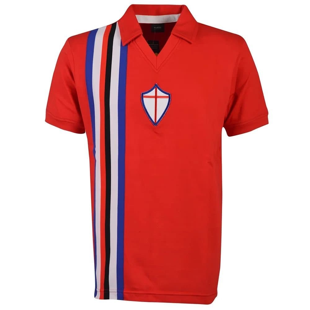Sampdoria Sampdoria Men's Mens Retro 1982 Away 3rd Football Shirt in Red