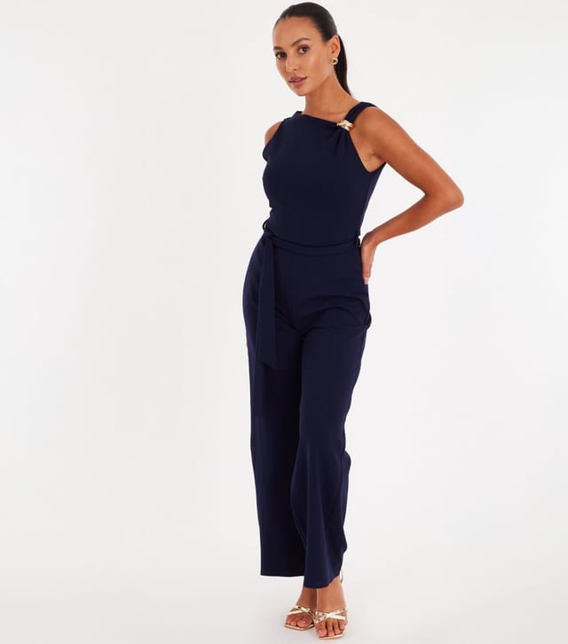 Quiz Women's Navy Scuba Jumpsuit Quiz New Look - 2