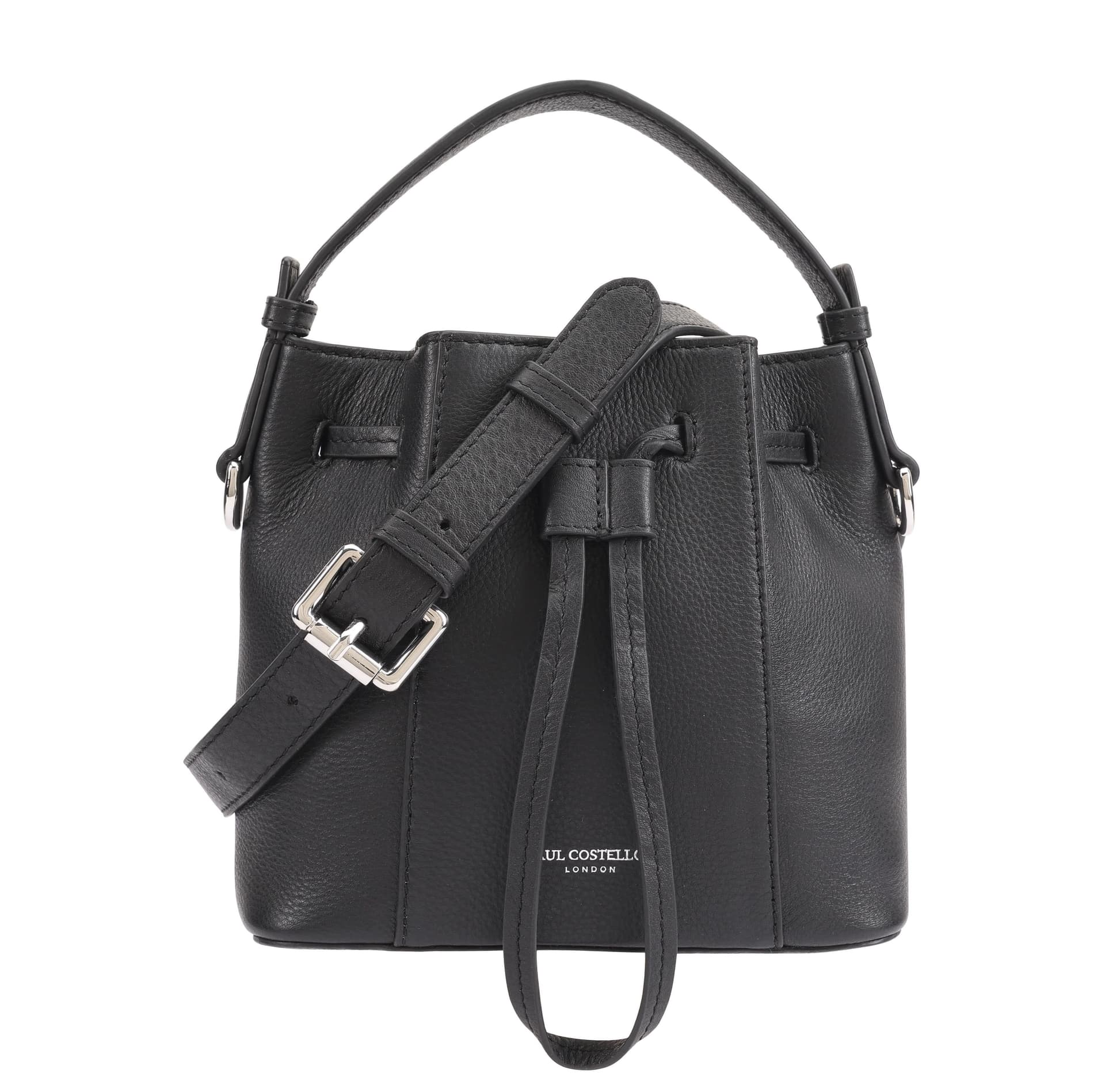 Paul Costelloe Paul Costelloe Women's Sayani Leather Multi Way Bag in Jet Black