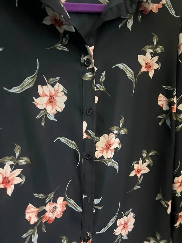 New Look Navy floral shirt