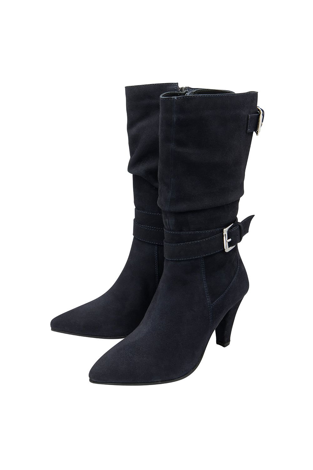 Ravel Ravel Women's 'Guise' Suede Stiletto-Heel Mid-Calf Boots in Navy - 2