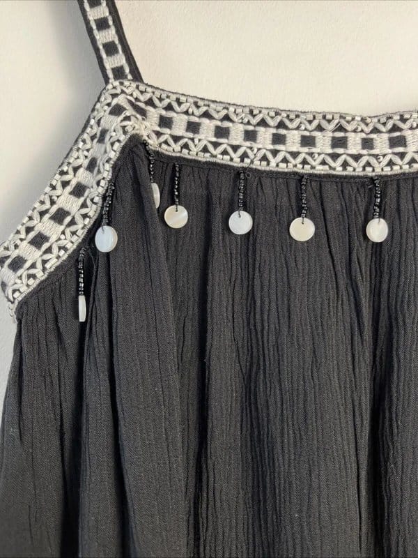 New Look Black Shell Dangle Cami Top