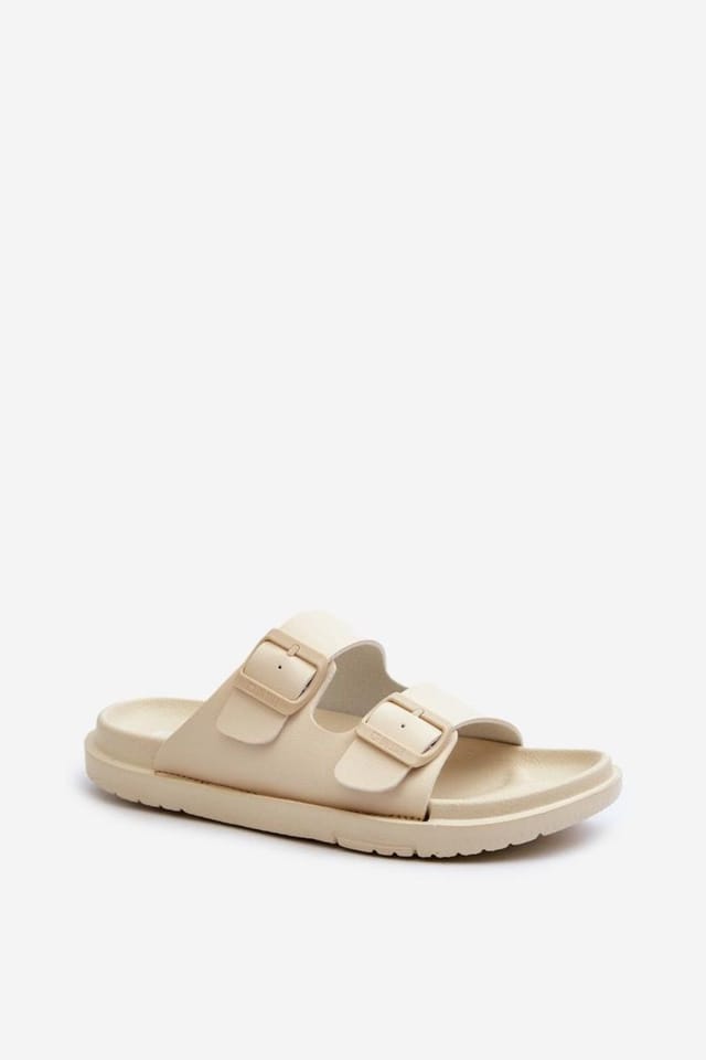 Love Lace Love Lace Women's Lightweight EVA Foam Flip Flops with Adjustable Straps Comfort in Beige - 2