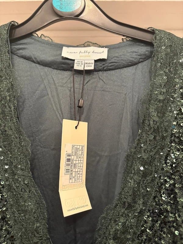 Never Fully Dressed Never fully dressed sequin and lace mini mimi dress