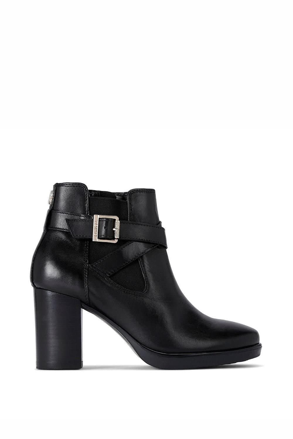 Carvela Carvela Women's 'Silver 2 Ankle Wide Fit' Leather Boots in Black