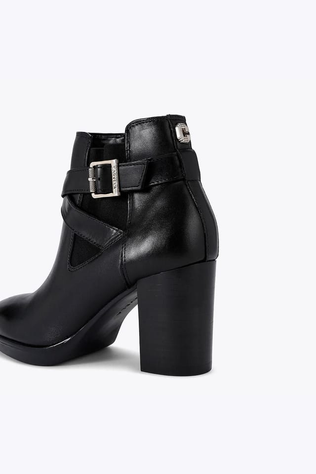 Carvela Carvela Women's 'Silver 2 Ankle Wide Fit' Leather Boots in Black - 3